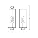 Z-Lite 26.5" High Sana 3 Light Outdoor Post Mount Fixture image 5