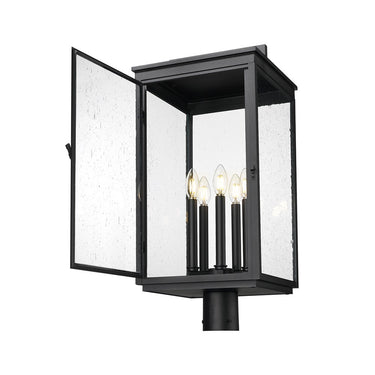 Z-Lite 26.75" High Hartwell 5 Light Outdoor Post Mount Fixture image 1
