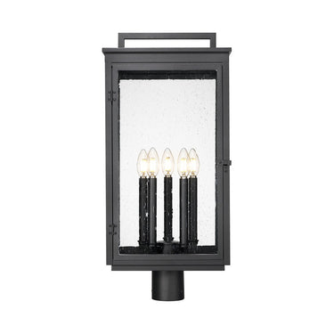 Z-Lite 26.75" High Hartwell 5 Light Outdoor Post Mount Fixture image 2
