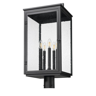 Z-Lite 26.75" High Hartwell 5 Light Outdoor Post Mount Fixture image 4