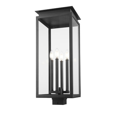 Z-Lite 26.75" High Nova 4 Light Outdoor Post Mount Fixture image 1