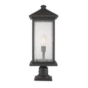 Z-Lite 26" High Portland 1 Light Outdoor Pier Mounted Fixture image 1