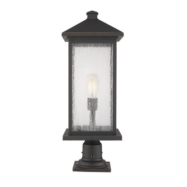 Z-Lite 26" High Portland 1 Light Outdoor Pier Mounted Fixture image 1