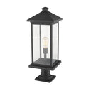 Z-Lite 26" High Portland 1 Light Outdoor Pier Mounted Fixture image 2