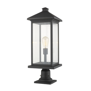 Z-Lite 26" High Portland 1 Light Outdoor Pier Mounted Fixture image 4