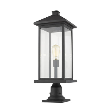 Z-Lite 26" High Portland 1 Light Outdoor Pier Mounted Fixture image 6