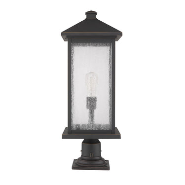 Z-Lite 26" High Portland 1 Light Outdoor Pier Mounted Fixture image 9