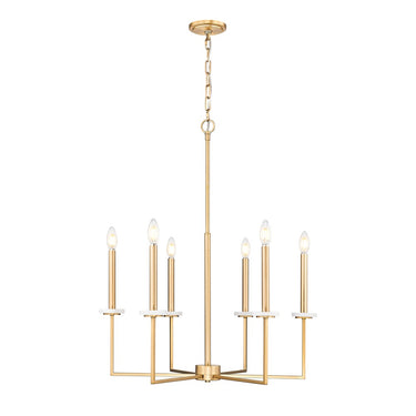 Z-Lite 27.25" Gaultier 6 Light Chandelier image 1