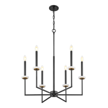 Z-Lite 27.25" Gaultier 6 Light Chandelier image 2