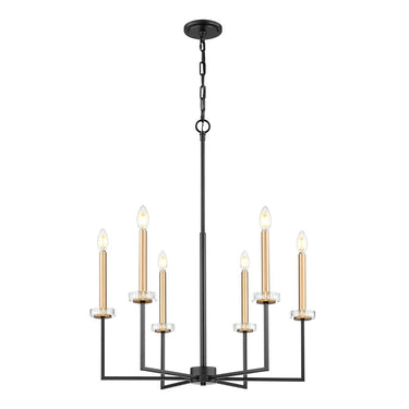 Z-Lite 27.25" Gaultier 6 Light Chandelier image 4