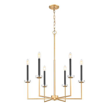Z-Lite 27.25" Gaultier 6 Light Chandelier image 5
