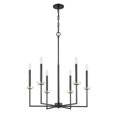 Z-Lite 27.25" Gaultier 6 Light Chandelier image 8