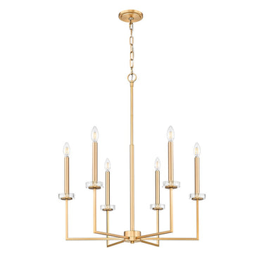 Z-Lite 27.25" Gaultier 6 Light Chandelier image 9
