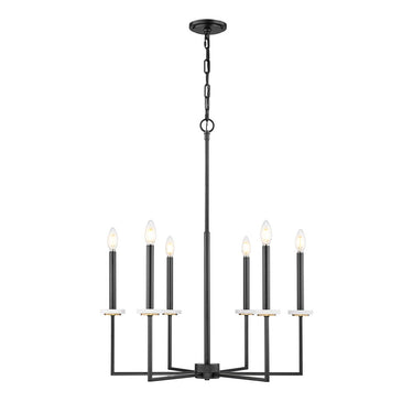 Z-Lite 27.25" Gaultier 6 Light Chandelier image