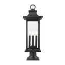 Z-Lite 27.25" High Tiberius 4 Light Outdoor Pier Mounted Fixture image 2