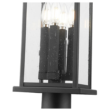 Z-Lite 27.25" High Tiberius 4 Light Outdoor Pier Mounted Fixture image 3