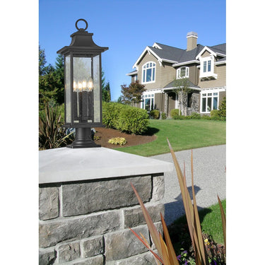 Z-Lite 27.25" High Tiberius 4 Light Outdoor Pier Mounted Fixture image 6