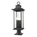 Z-Lite 27.25" High Tiberius 4 Light Outdoor Pier Mounted Fixture image