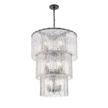 Z-Lite 27.5" Glacier 12 Light Chandelier image 2