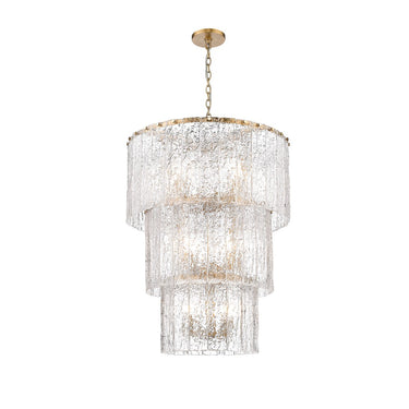 Z-Lite 27.5" Glacier 12 Light Chandelier image 3