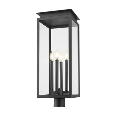 Z-Lite 27.5" High Nova 4 Light Outdoor Post Mount Fixture image 1