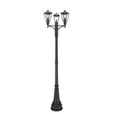 Z-Lite 27.5" Talbot Black 1 Light Outdoor Post Mount Fixture image 1