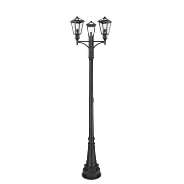 Z-Lite 27.5" Talbot Black 1 Light Outdoor Post Mount Fixture image 1