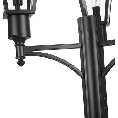 Z-Lite 27.5" Talbot Black 1 Light Outdoor Post Mount Fixture image 3