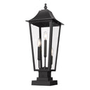 Z-Lite 27.75" High Gannon 3 Light Outdoor Pier Mounted Fixture image 1