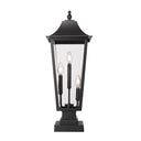 Z-Lite 27.75" High Gannon 3 Light Outdoor Pier Mounted Fixture image 2