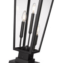 Z-Lite 27.75" High Gannon 3 Light Outdoor Pier Mounted Fixture image 3