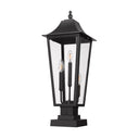 Z-Lite 27.75" High Gannon 3 Light Outdoor Pier Mounted Fixture image 4