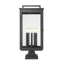 Z-Lite 27.75" High Hartwell 5 Light Outdoor Pier Mounted Fixture image 2