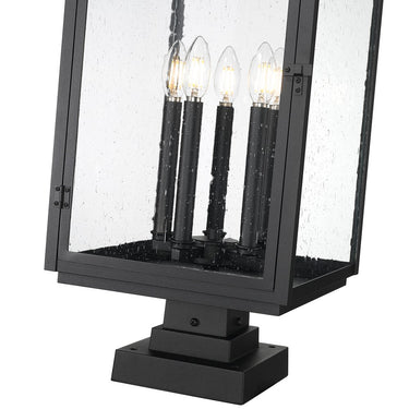 Z-Lite 27.75" High Hartwell 5 Light Outdoor Pier Mounted Fixture image 3