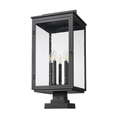 Z-Lite 27.75" High Hartwell 5 Light Outdoor Pier Mounted Fixture image 4