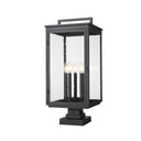 Z-Lite 27.75" High Hartwell 5 Light Outdoor Pier Mounted Fixture image