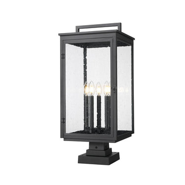 Z-Lite 27.75" High Hartwell 5 Light Outdoor Pier Mounted Fixture image