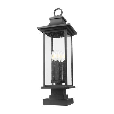 Z-Lite 27" High Tiberius 4 Light Outdoor Pier Mounted Fixture image 4
