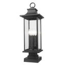 Z-Lite 27" High Tiberius 4 Light Outdoor Pier Mounted Fixture image