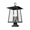 Z-Lite 28.5" High Rainer 5 Light Outdoor Pier Mounted Fixture image 1