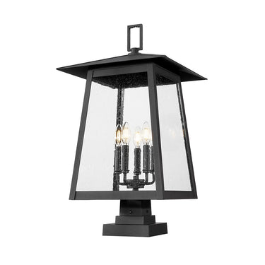 Z-Lite 28.5" High Rainer 5 Light Outdoor Pier Mounted Fixture image 1