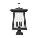 Z-Lite 28.5" High Rainer 5 Light Outdoor Pier Mounted Fixture image 2