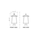Z-Lite 28.5" High Rainer 5 Light Outdoor Pier Mounted Fixture image 7