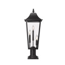 Z-Lite 28.75" High Gannon 3 Light Outdoor Pier Mounted Fixture image 2
