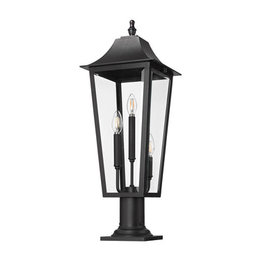 Z-Lite 28.75" High Gannon 3 Light Outdoor Pier Mounted Fixture image 4