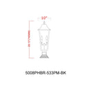 Z-Lite 28.75" High Gannon 3 Light Outdoor Pier Mounted Fixture image 7