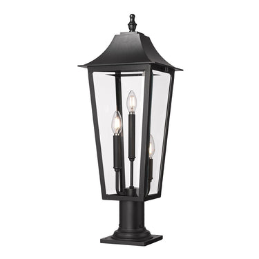 Z-Lite 28.75" High Gannon 3 Light Outdoor Pier Mounted Fixture image