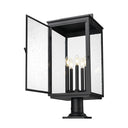 Z-Lite 28.75" High Hartwell 5 Light Outdoor Pier Mounted Fixture image 1