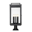 Z-Lite 28.75" High Hartwell 5 Light Outdoor Pier Mounted Fixture image 2