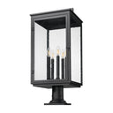 Z-Lite 28.75" High Hartwell 5 Light Outdoor Pier Mounted Fixture image 4